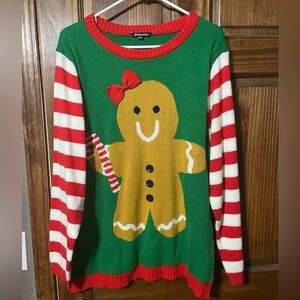 Size XXL, Christmas sweater, gingerbread man